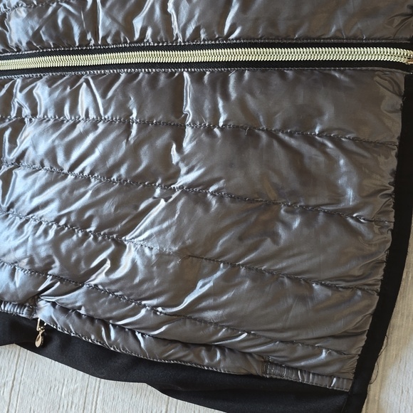 Calvin Klein Performance Asymmetrical Down Vest | Gunmetal Gray | Size XS - Picture 15 of 16